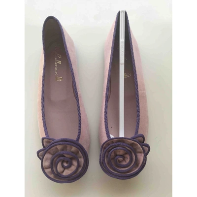 Pre-owned Pretty Ballerinas Suede Ballet Flats