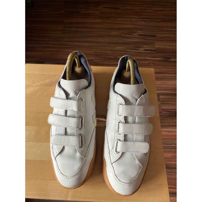 Pre-owned Vejas White Leather Trainers