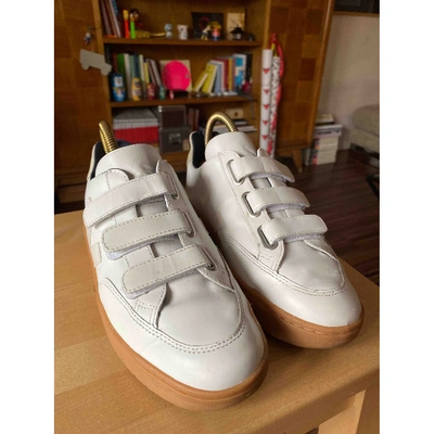 Pre-owned Vejas White Leather Trainers