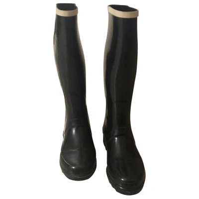 Pre-owned Marc Jacobs Black Rubber Ankle Boots