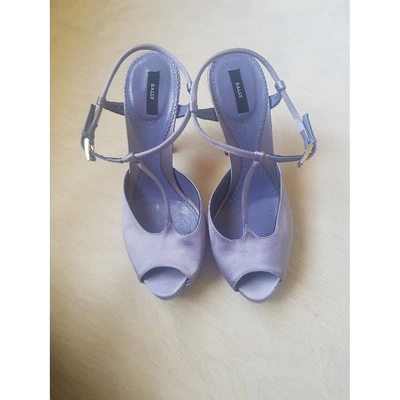 Pre-owned Bally Cloth Sandals In Purple