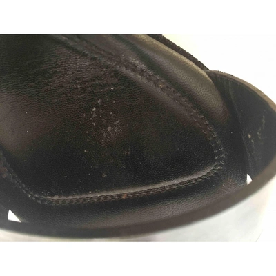 Pre-owned Saint Laurent Leather Heels In Black