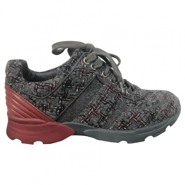 chanel tweed trainers