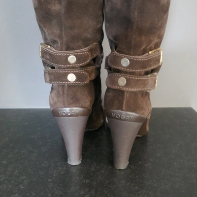 Pre-owned Hogan Boots In Brown