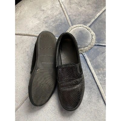 Pre-owned Dsquared2 Black Leather Espadrilles