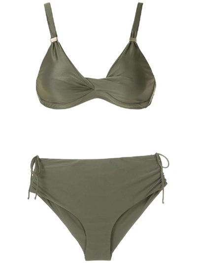 Shop Lygia & Nanny Marcela Bikini Set In Vd Cedro