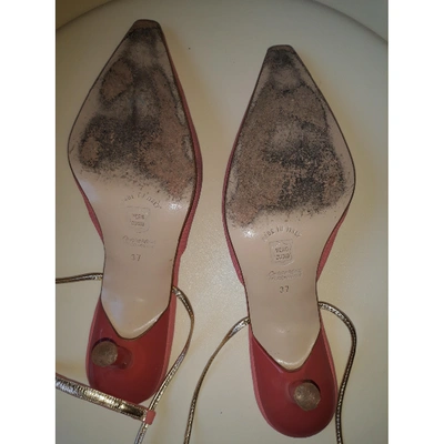 Pre-owned La Perla Cloth Heels In Pink