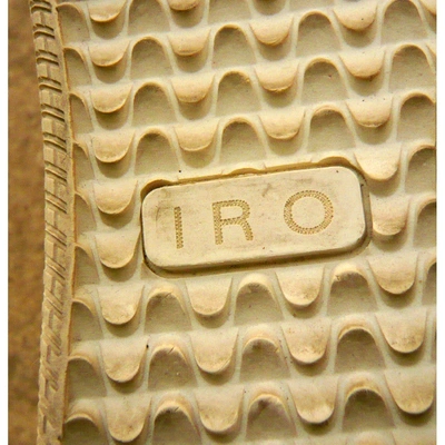 Pre-owned Iro Leather Trainers In Beige