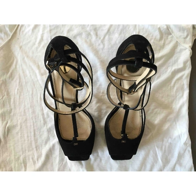 Pre-owned Elisabetta Franchi Heels In Black