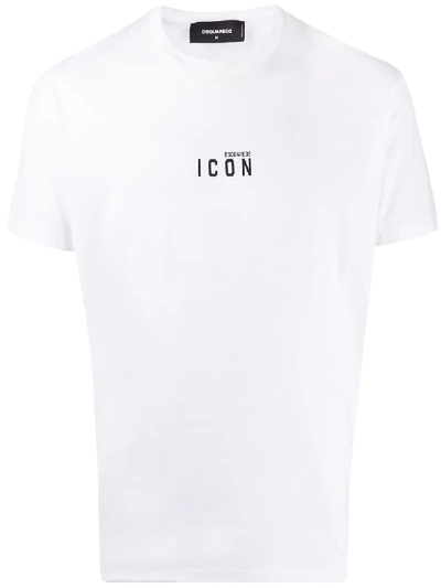 Shop Dsquared2 Mini Icon-print Boxy T-shirt In White