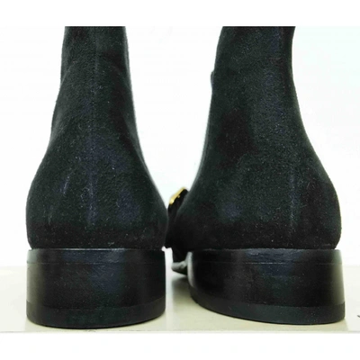 Pre-owned Prada Ankle Boots In Black