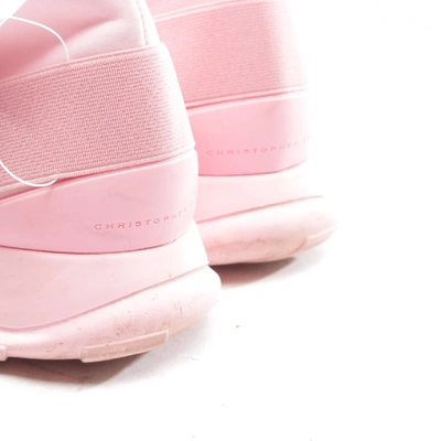 Pre-owned Christopher Kane Pink Leather Trainers