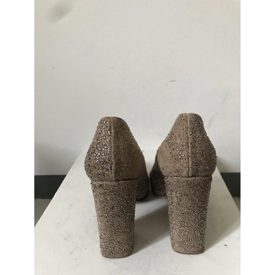 Pre-owned Andrea Incontri Heels In Beige