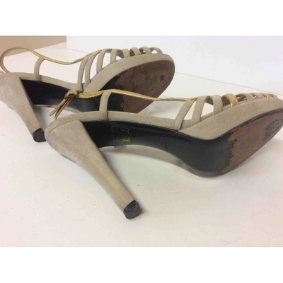 Pre-owned Sonia Rykiel Leather Sandals In Gold