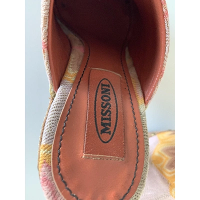 Pre-owned Converse Pink Cloth Mules & Clogs