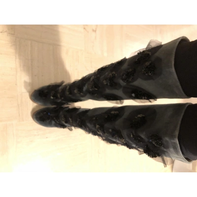 Pre-owned Vionnet Green Velvet Boots