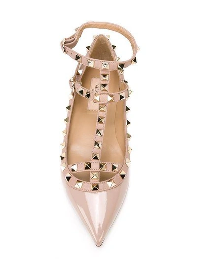 Shop Valentino 'rockstud' Ballerinas