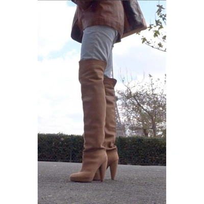 Pre-owned Comptoir Des Cotonniers Beige Leather Boots