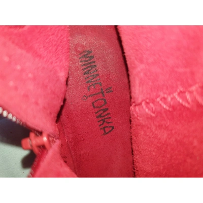 Pre-owned Maje Red Suede Boots
