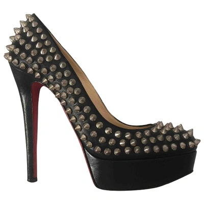Pre-owned Christian Louboutin Bianca Leather Heels In Black