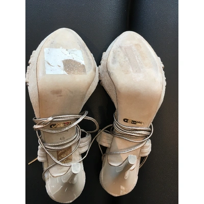 Pre-owned Burberry Sandals In Beige