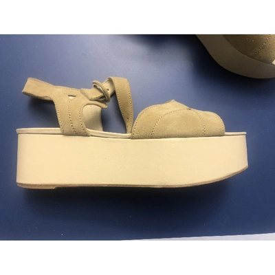 Pre-owned Massimo Alba Sandals In Beige