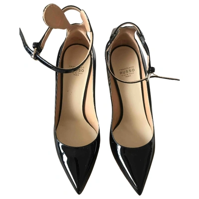 Pre-owned Francesco Russo Patent Leather Heels In Black