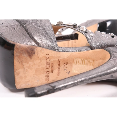 Pre-owned Jimmy Choo Silver Leather Sandals