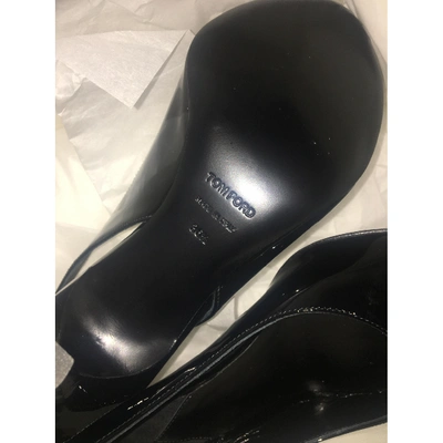 Pre-owned Tom Ford Patent Leather Heels In Black