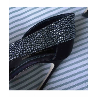 Pre-owned Sergio Rossi Cloth Heels In Black