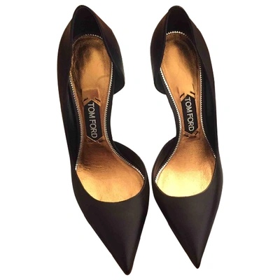 Pre-owned Tom Ford Leather Heels In Black