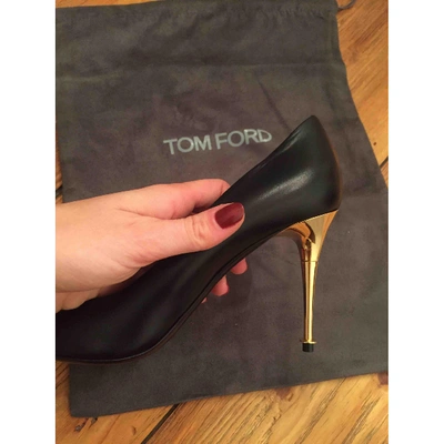 Pre-owned Tom Ford Leather Heels In Black