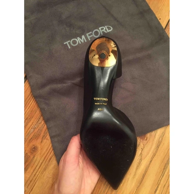 Pre-owned Tom Ford Leather Heels In Black