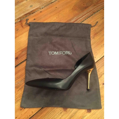 Pre-owned Tom Ford Leather Heels In Black