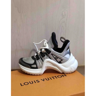 Pre-owned Louis Vuitton Archlight Leather Trainers In Silver