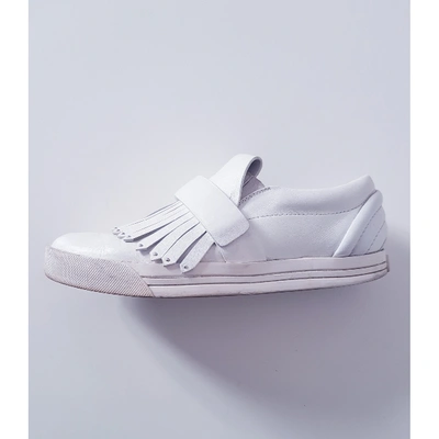 Pre-owned Marc Jacobs White Leather Trainers