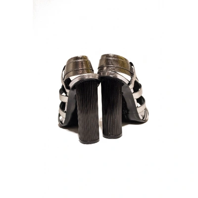 Pre-owned Robert Clergerie Cloth Sandals In Metallic