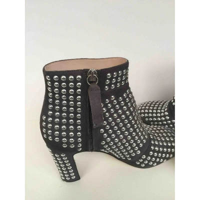 Pre-owned Christopher Kane Ankle Boots In Black