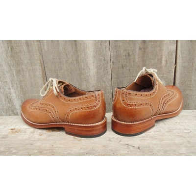 Pre-owned Grenson Leather Lace Ups In Brown