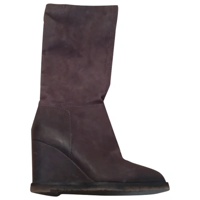 Pre-owned Roberto Coin Leather Boots In Brown