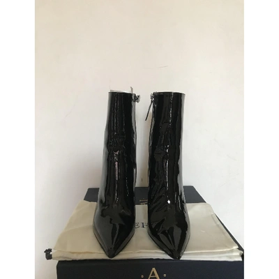 Pre-owned Aperlai Black Patent Leather Boots