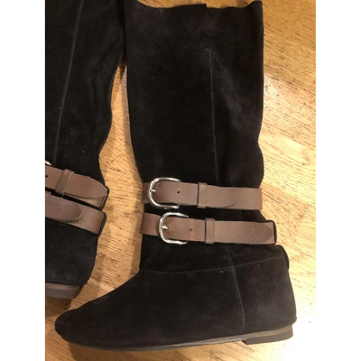 Pre-owned Isabel Marant Étoile Black Leather Boots