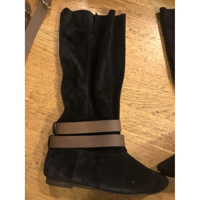 Pre-owned Isabel Marant Étoile Black Leather Boots