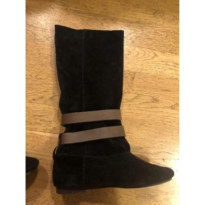 Pre-owned Isabel Marant Étoile Black Leather Boots