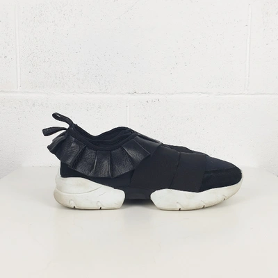 Pre-owned Emilio Pucci Black Suede Trainers
