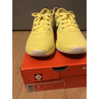 Pre-owned Nike Trainers In Yellow