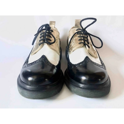 Pre-owned Leqarant Leather Lace Ups In Multicolour
