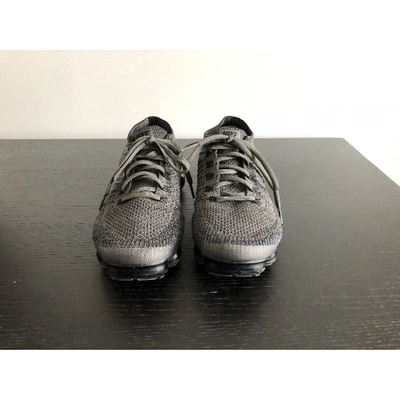 Pre-owned Nike Air Vapormax Cloth Trainers In Grey
