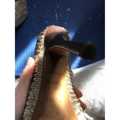 Louis Vuitton - Authenticated Heel - Glitter Gold Plain for Women, Very Good Condition