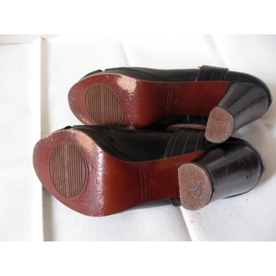 Pre-owned Chie Mihara Black Leather Heels